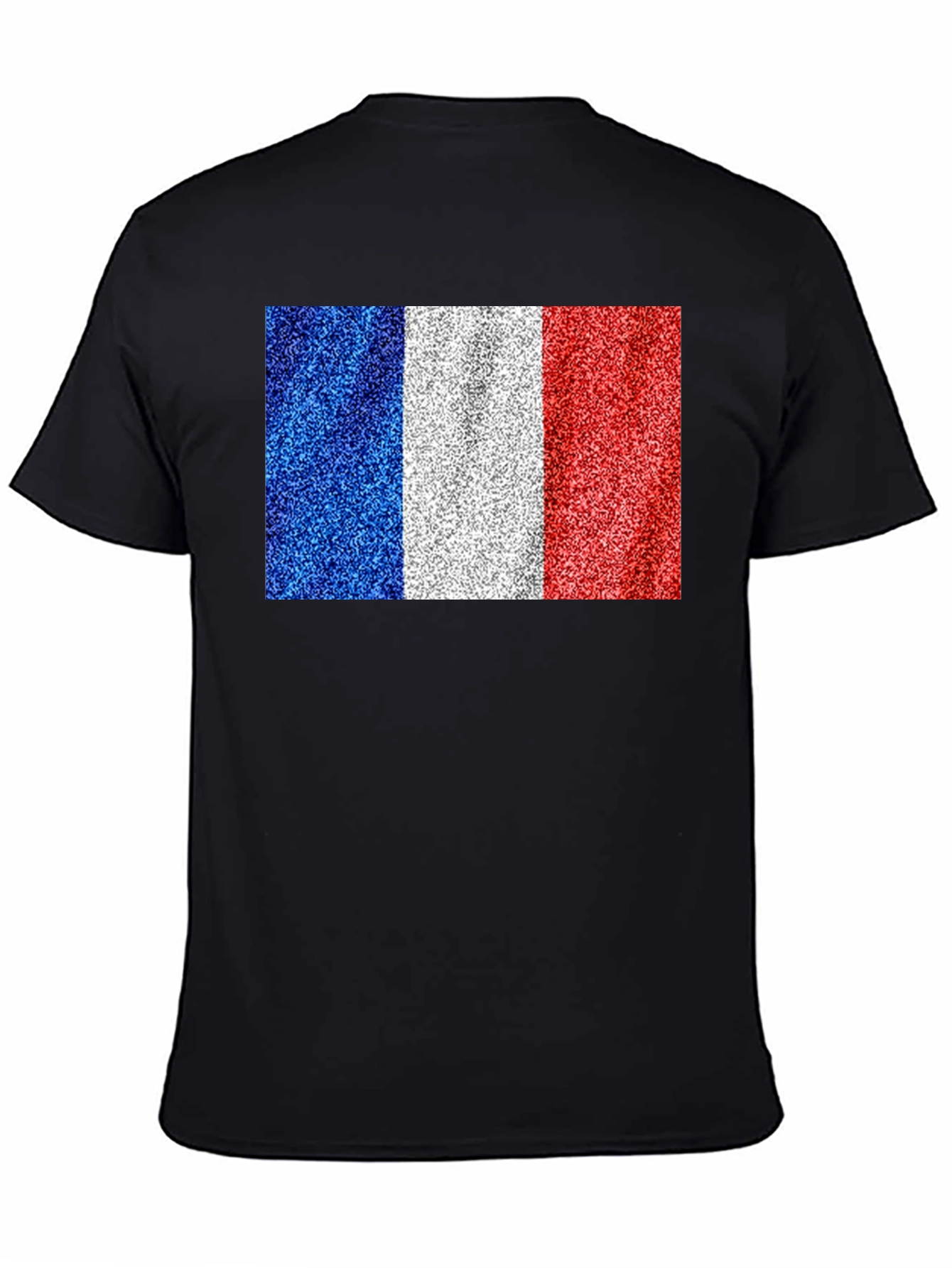 France Flag T-Shirt: Glitter Print