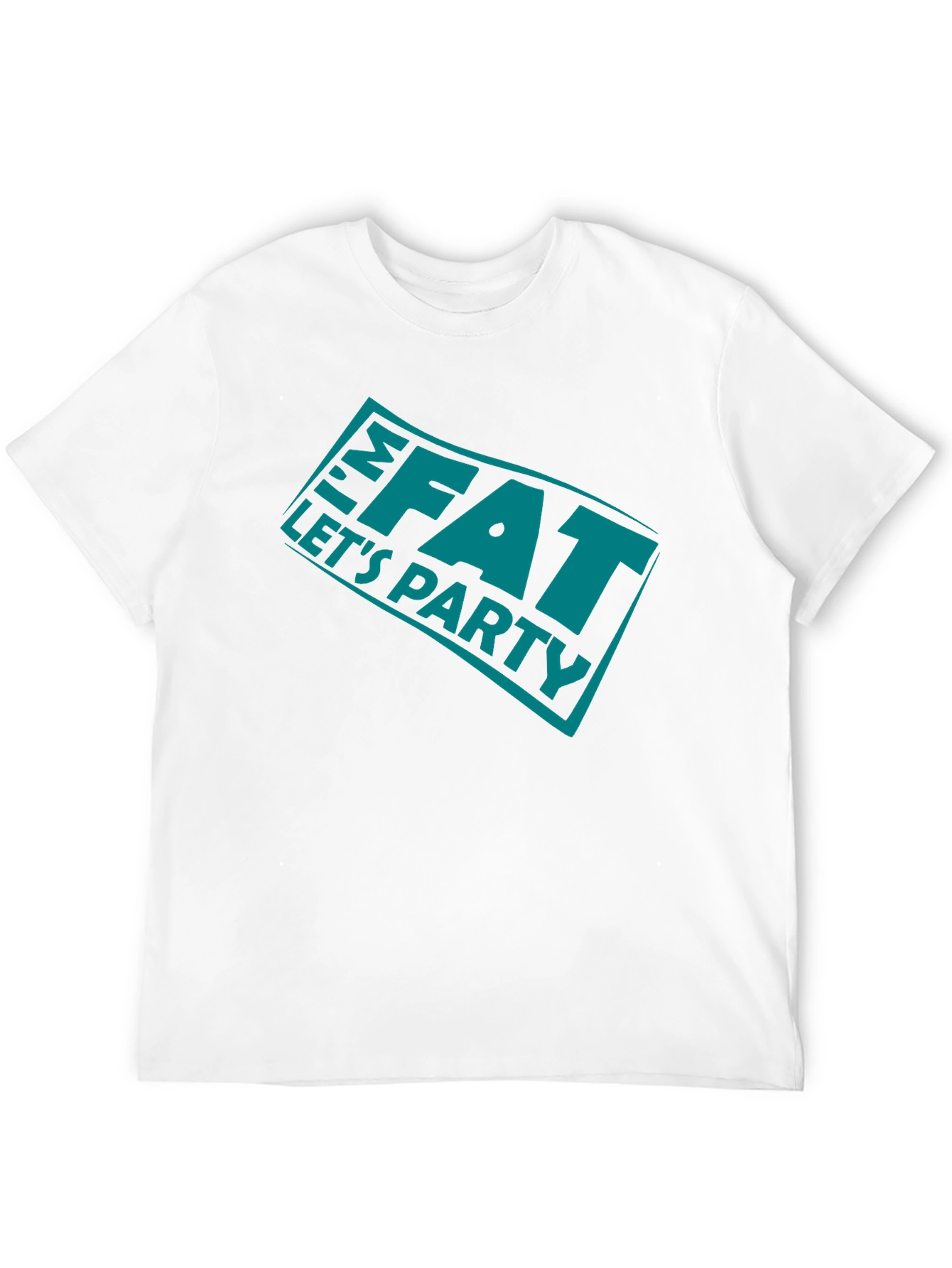 Im FAT Lets Party Black T-Shirt