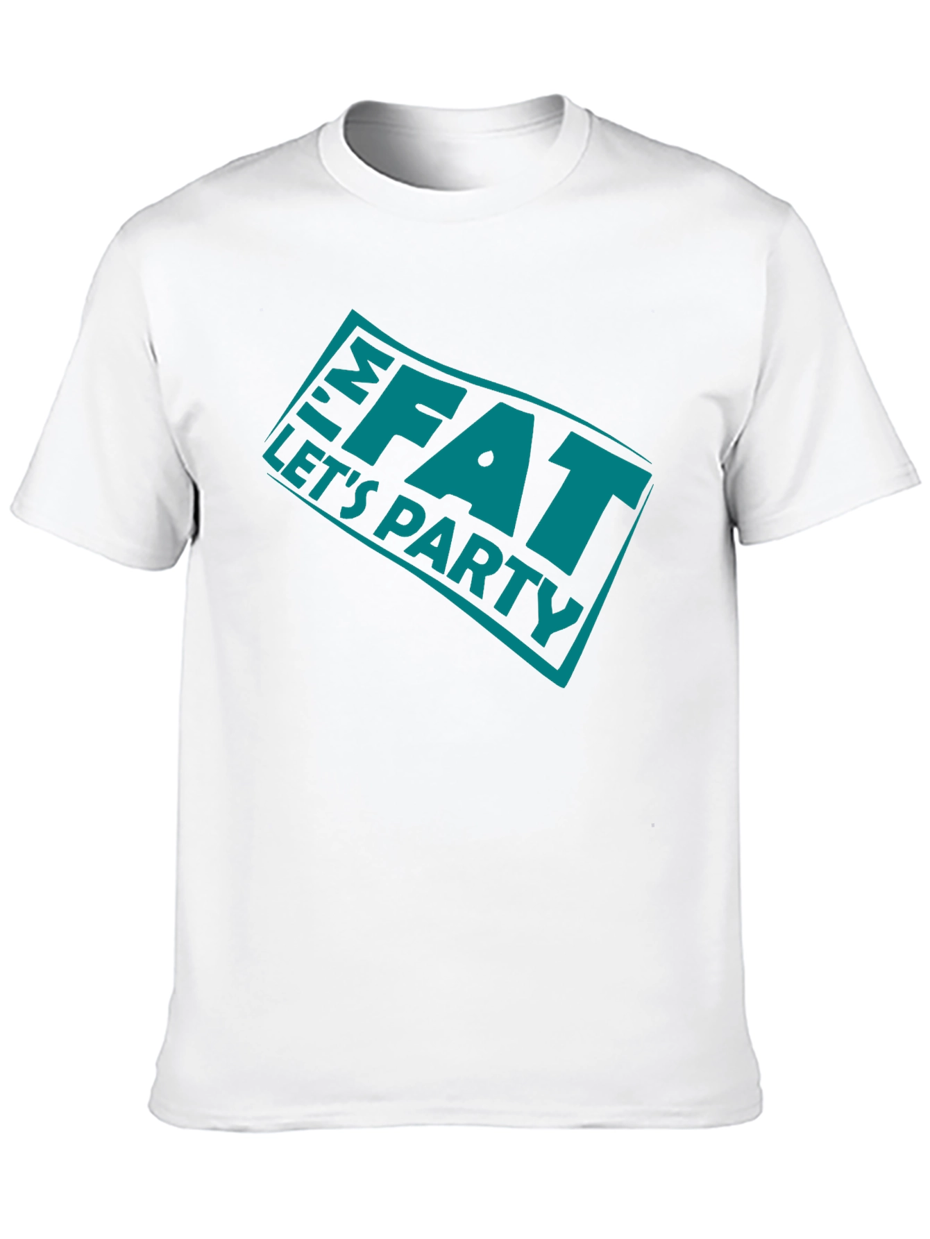 Im FAT Lets Party Black T-Shirt
