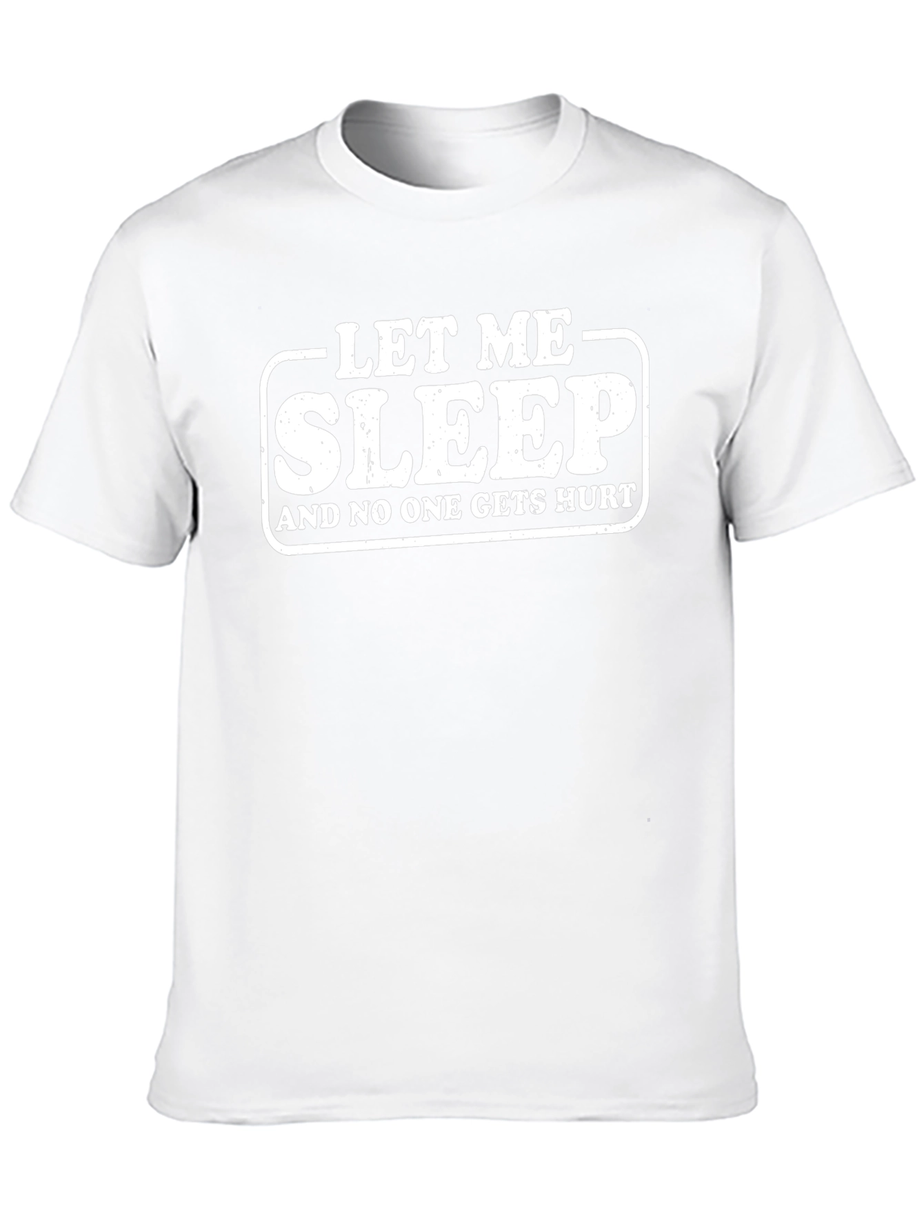 Let Me Sleep Funny Graphic T-Shirt - Black