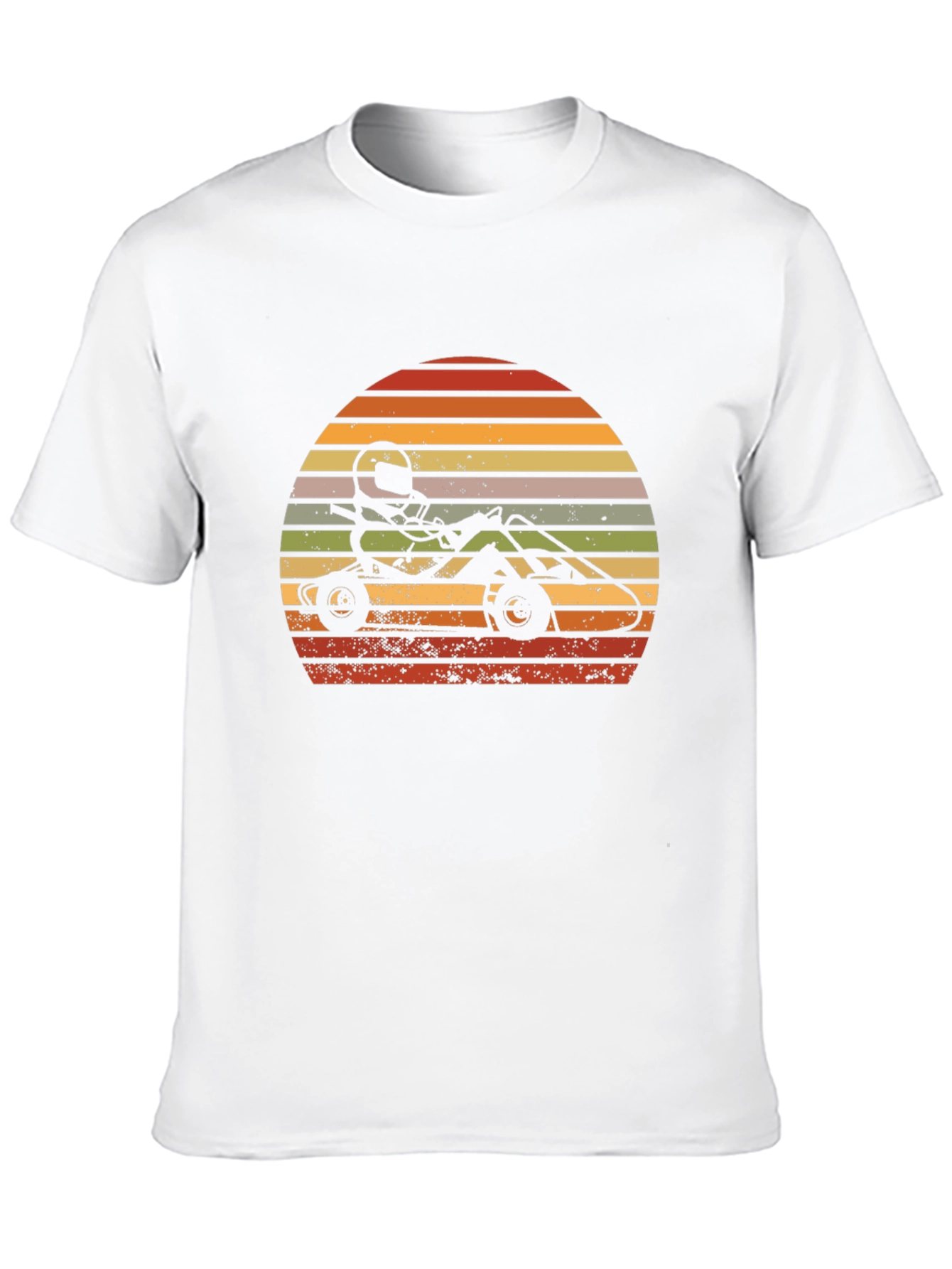 Retro Sunset Go-Karting T-Shirt