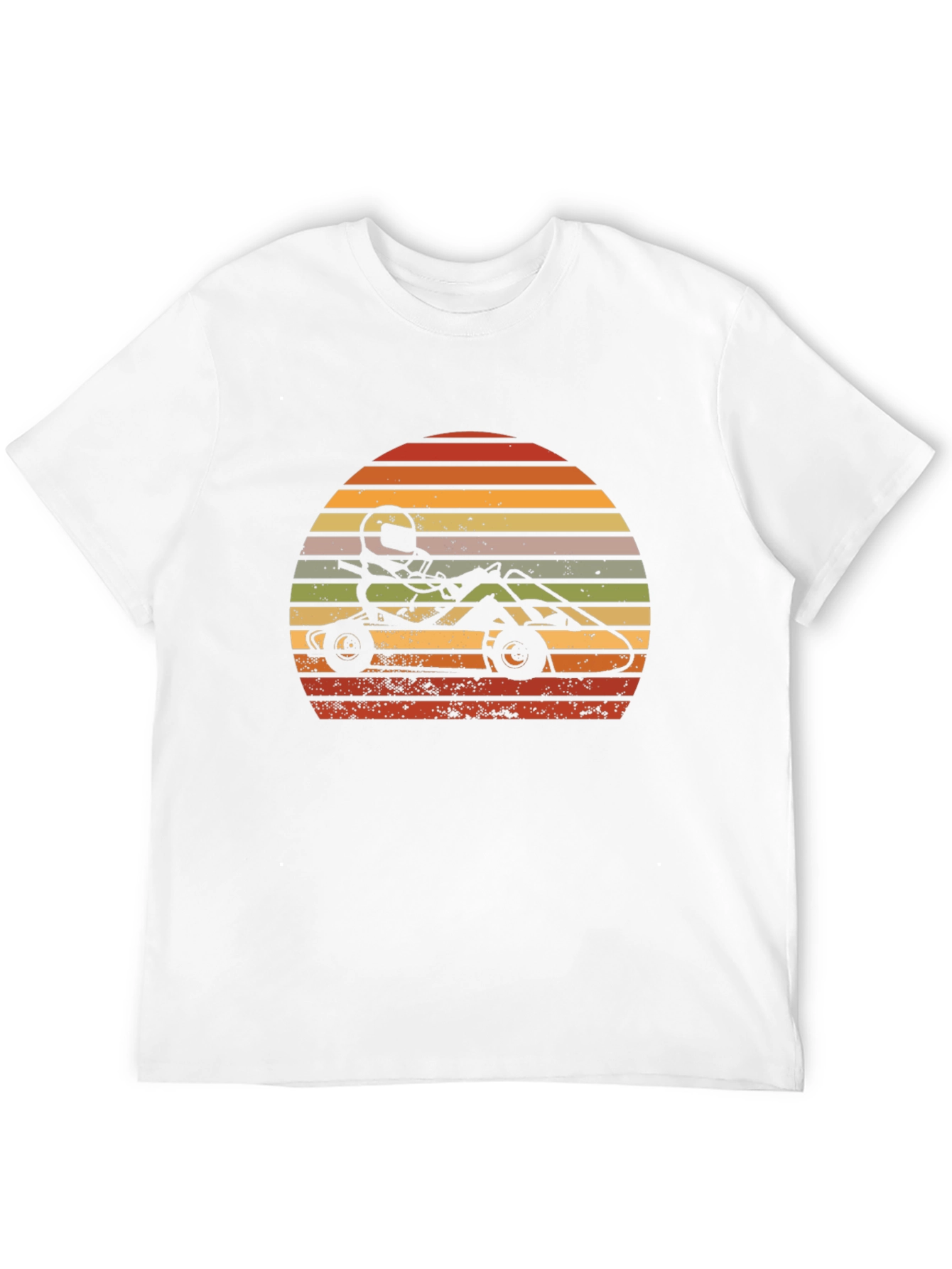 Retro Sunset Go-Karting T-Shirt