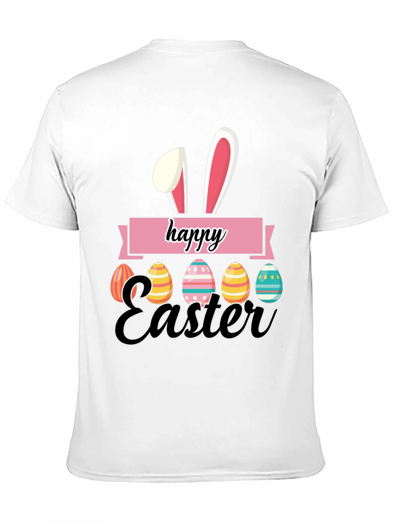 Happy Easter Bunny Eggs Graphic T-Shirt