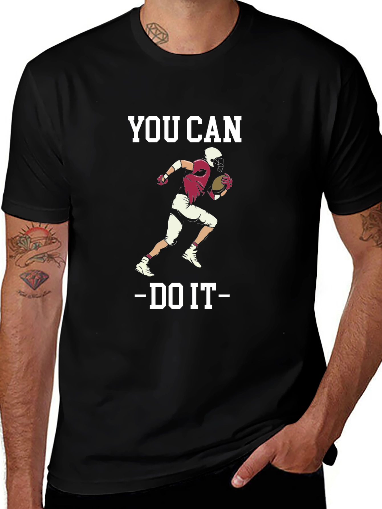 You Can Do It Football Graphic T-Shirt