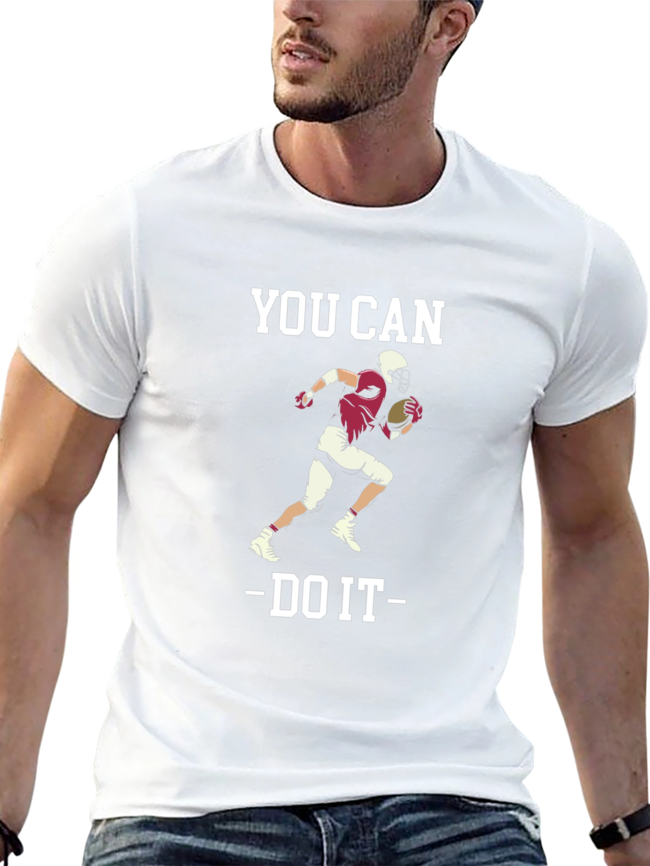You Can Do It Football Graphic T-Shirt