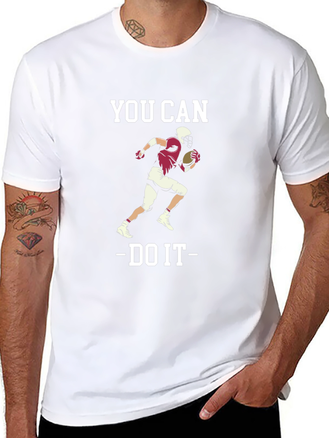 You Can Do It Football Graphic T-Shirt