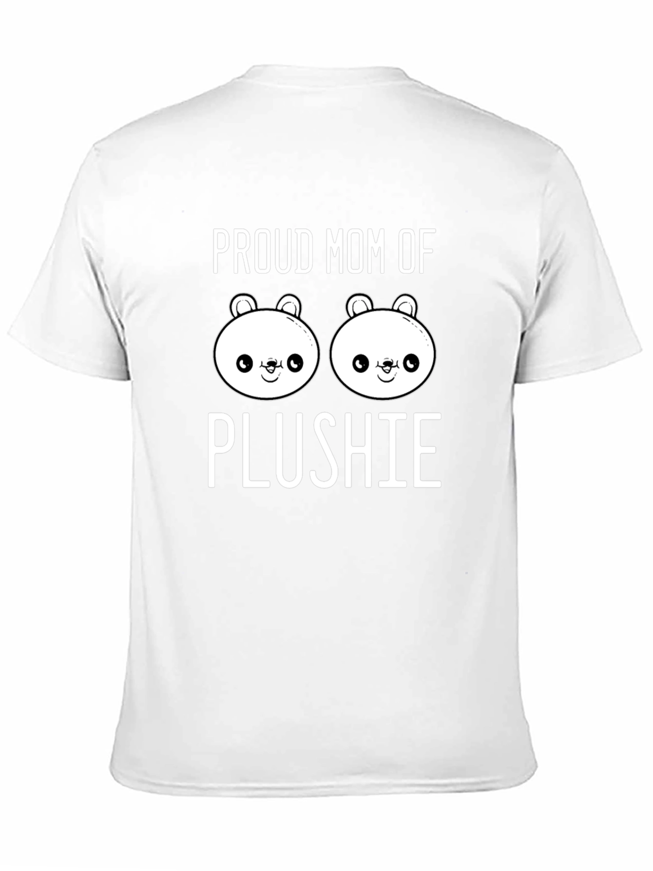 Proud Mom of Plushie Black T-Shirt