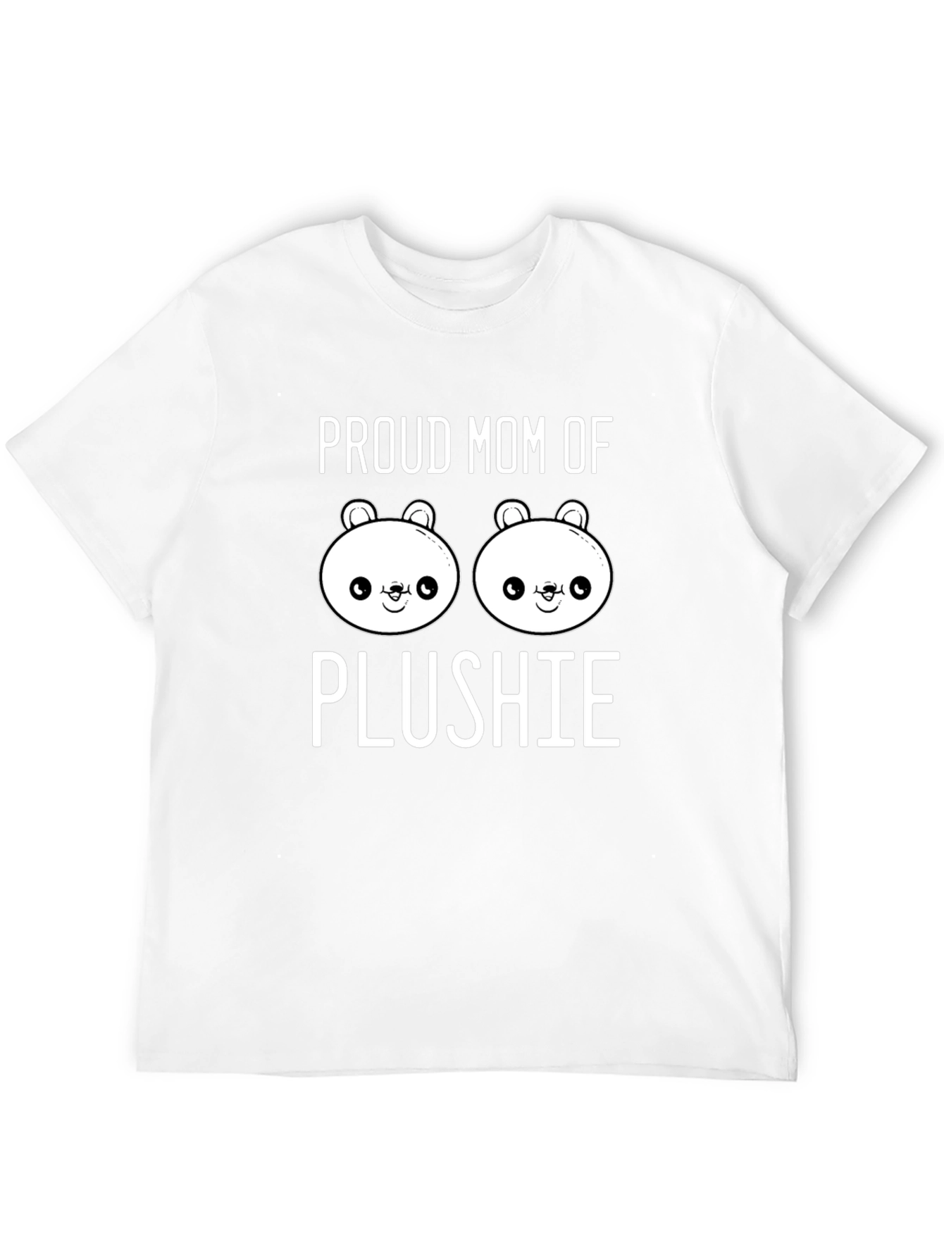 Proud Mom of Plushie Black T-Shirt