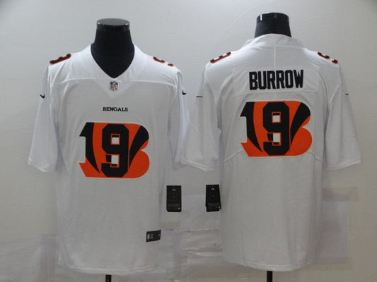 Men's Cincinnati Bengals #9 Joe Burrow White Game Jerseys