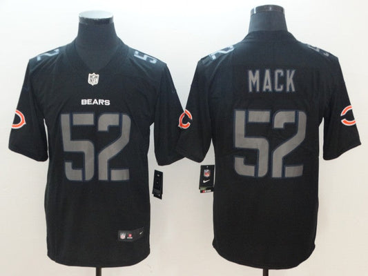 Men's Chicago Bears #52 Khalil Mack Black Game Player Jerseys