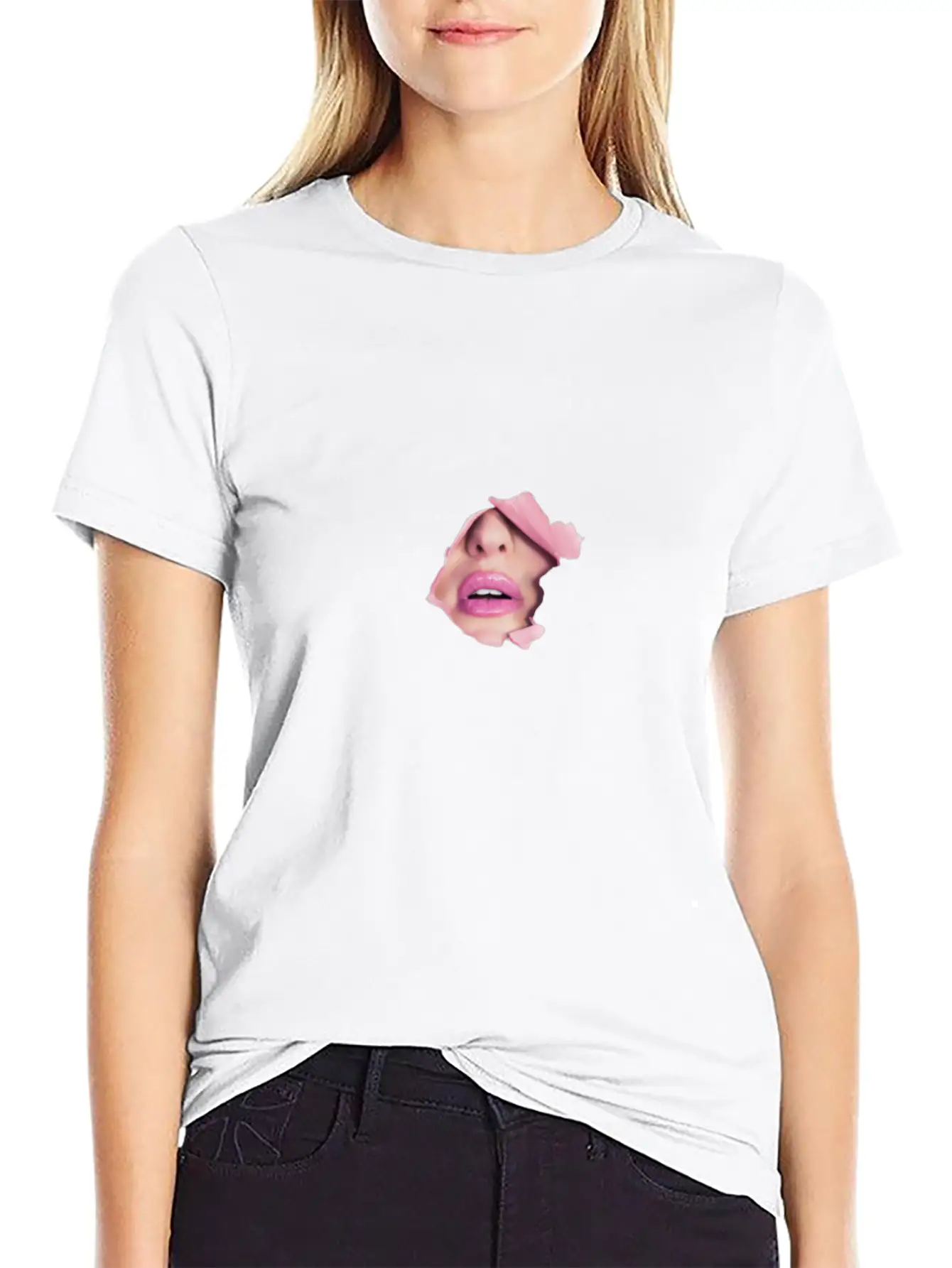3d Lip Designs Unisex Short Sleeve Soft Cotton T-Shirt – Casual Everyday Wear