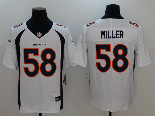 Men's Denver Broncos Von Miller #58 White Game Jerseys