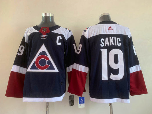 Men's Colorado Avalanche Joe Sakic #19 Navy Breakaway Player Jerseys