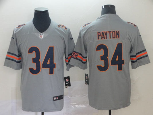 Men's Chicago Bears Walter Payton #34 Gray Game Player Jerseys