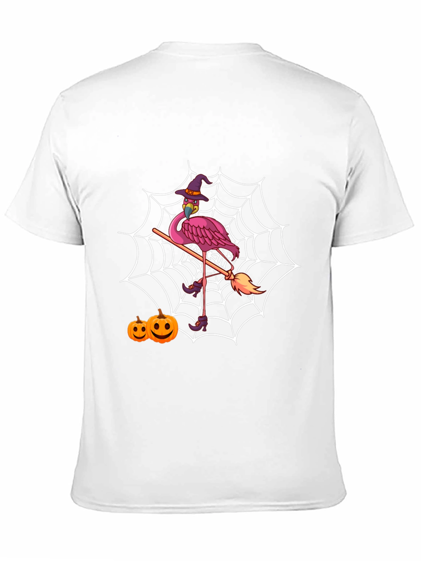 Halloween Flamingo Witch T-Shirt