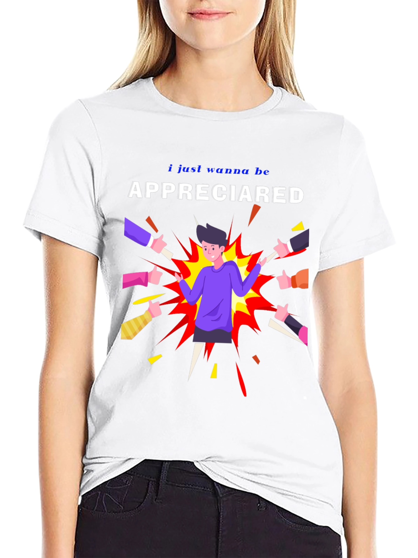 Appreciated Graphic Print T-Shirt - Trendy Black Tee