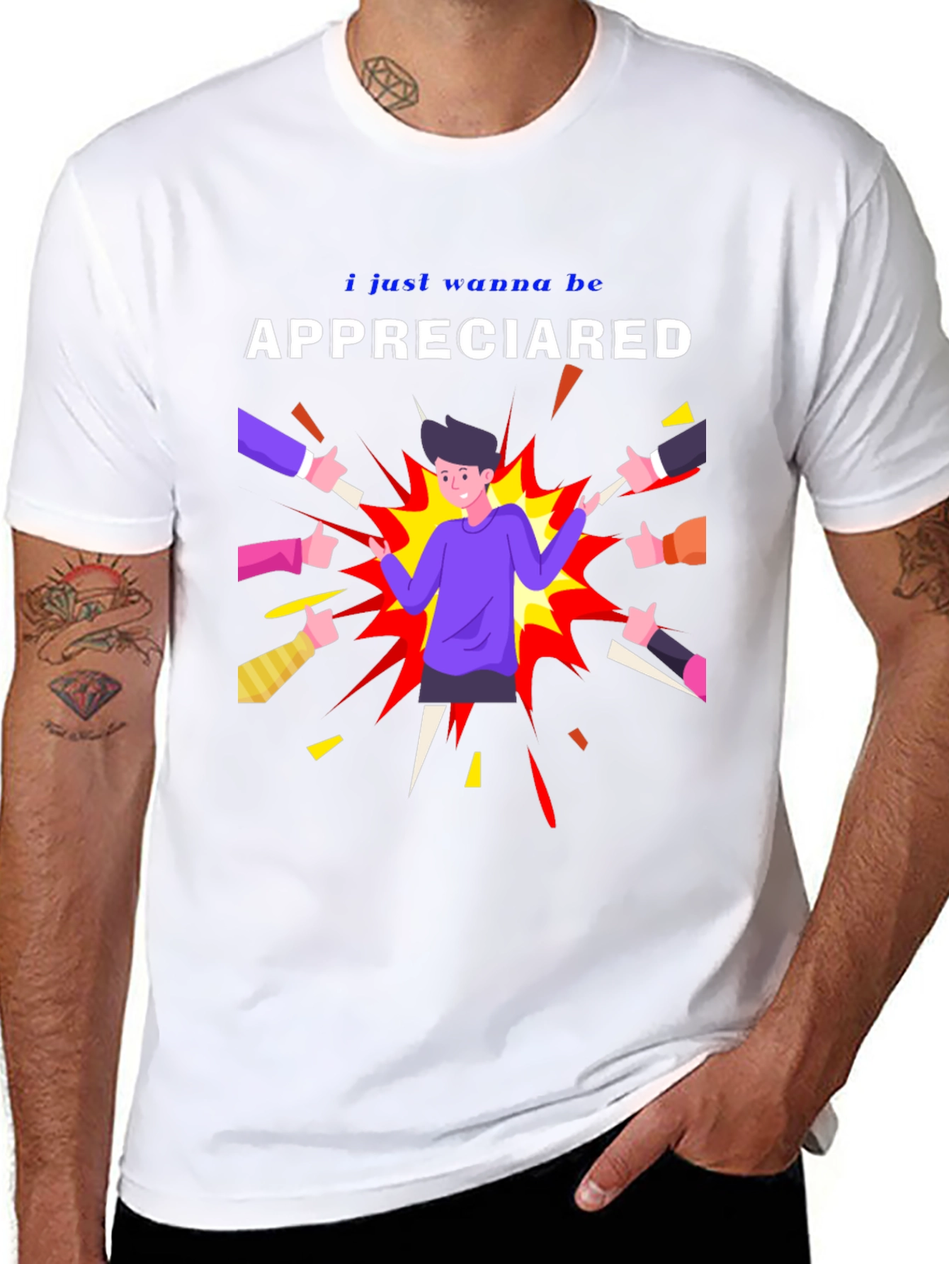 Appreciated Graphic Print T-Shirt - Trendy Black Tee