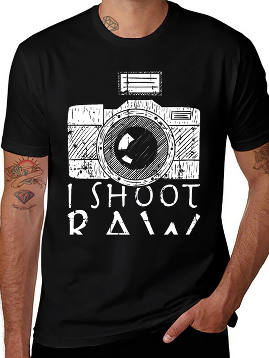 I Shoot RAW Camera Graphic Tee