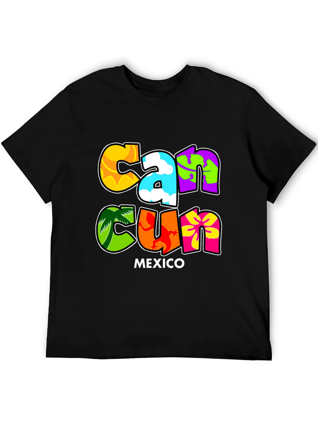 Cancun Mexico Graphic T-Shirt Vacation Souvenir Tee