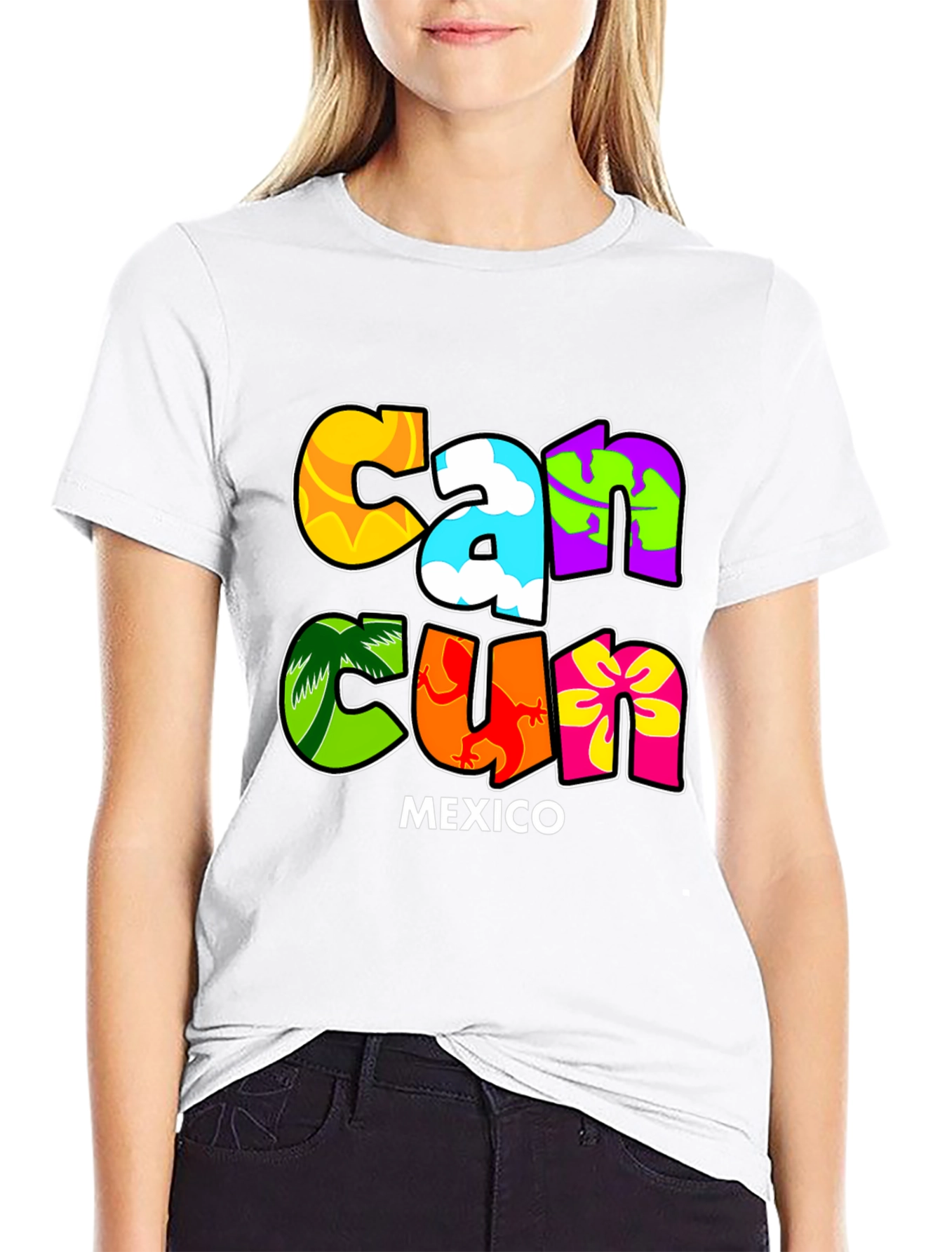 Cancun Mexico Graphic T-Shirt Vacation Souvenir Tee