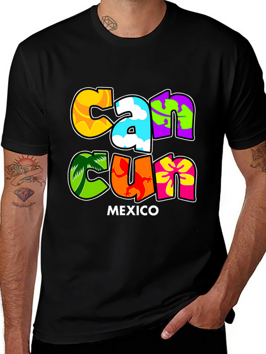 Cancun Mexico Graphic T-Shirt Vacation Souvenir Tee