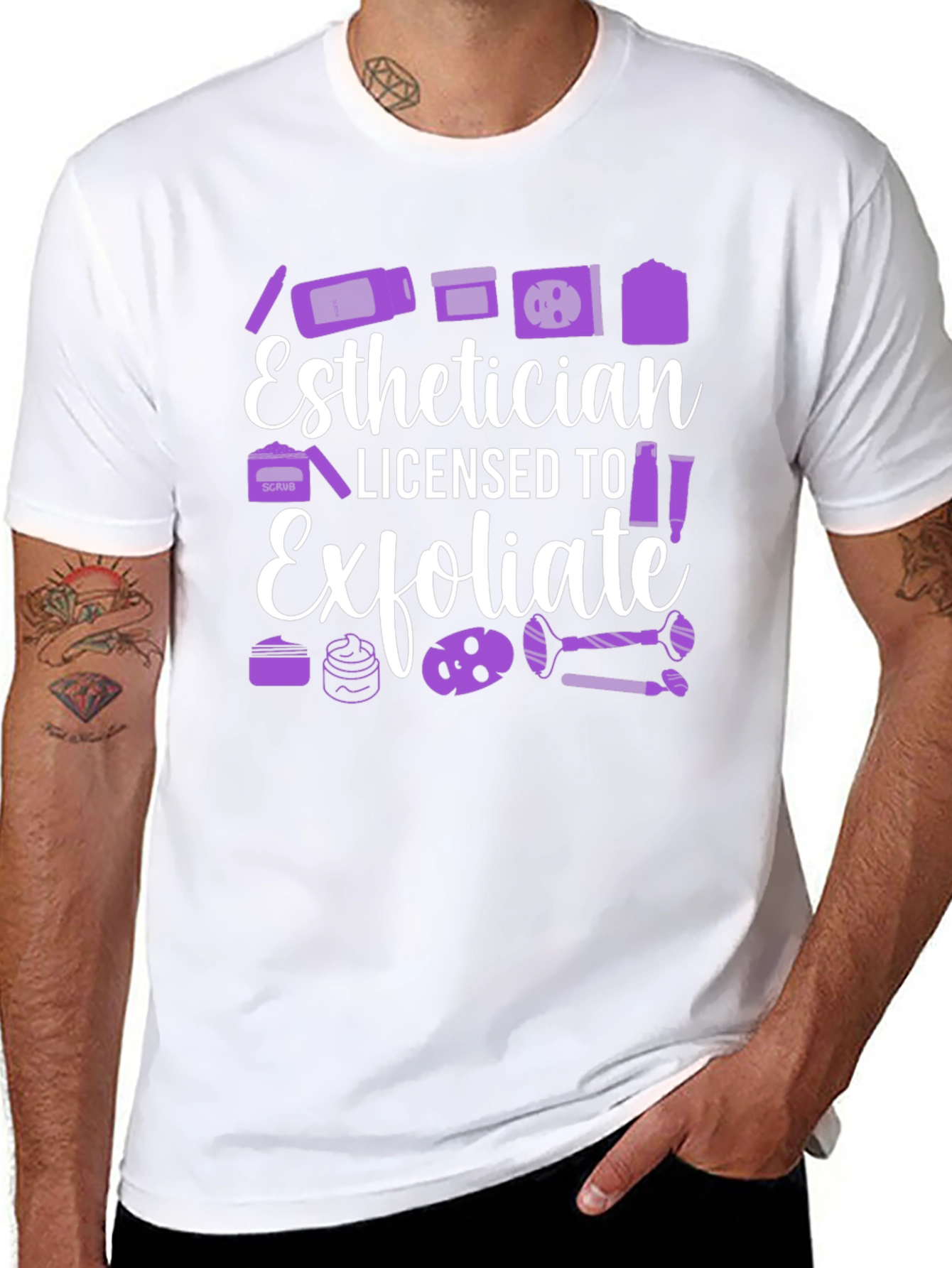 Esthetician Licensed To Exfoliate T-Shirt