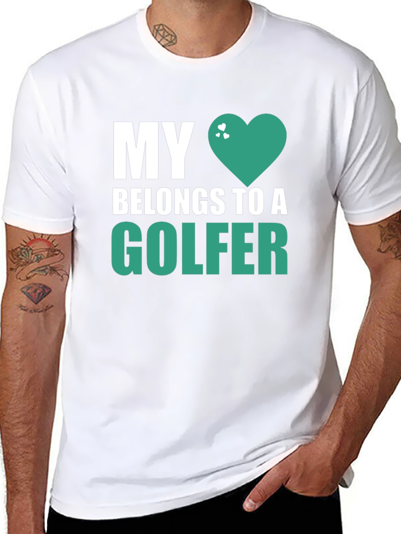 My Heart Belongs to a Golfer T-Shirt