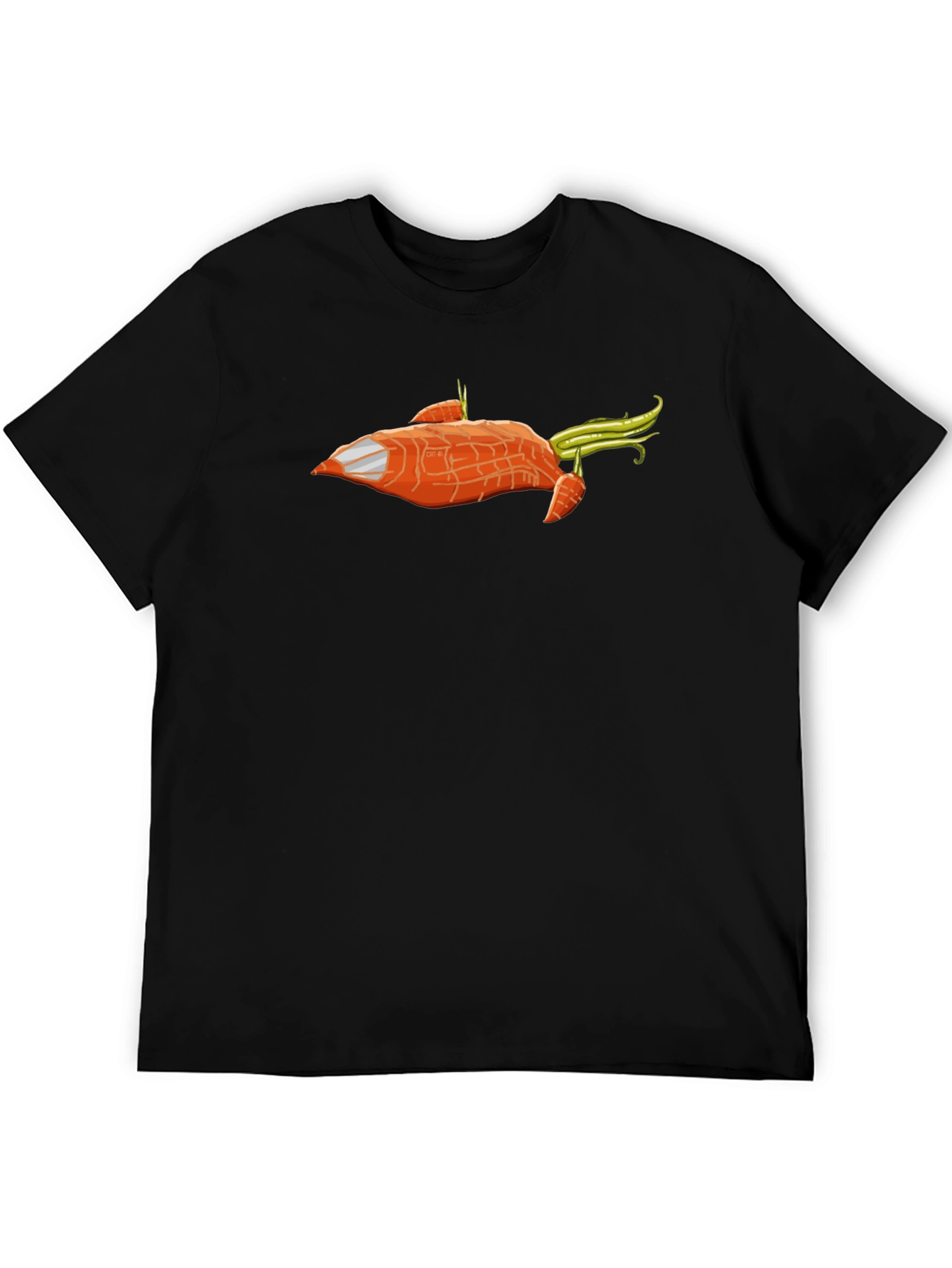 Carrot Spaceship T-Shirt - Funny Vegan Tee