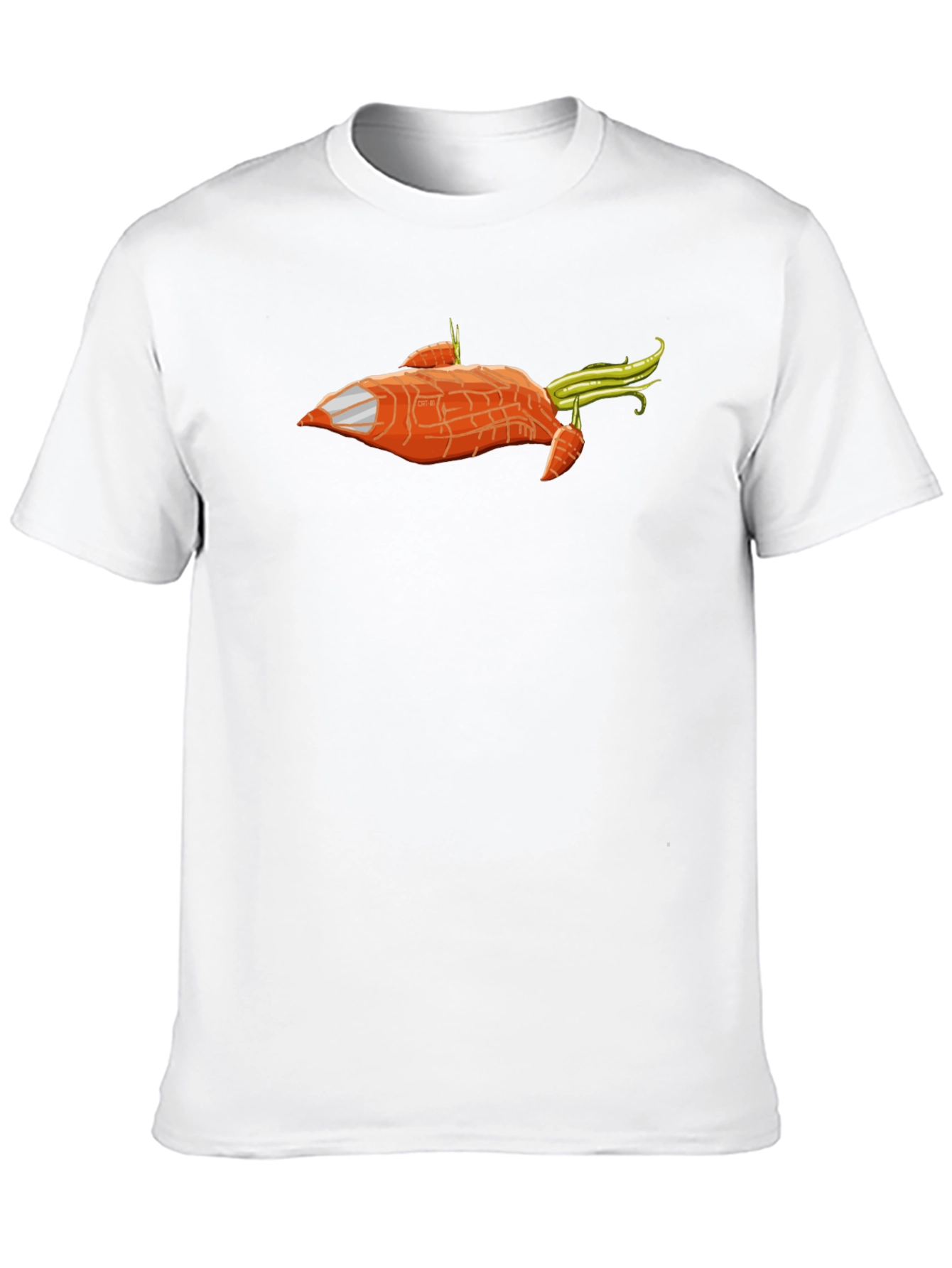 Carrot Spaceship T-Shirt - Funny Vegan Tee