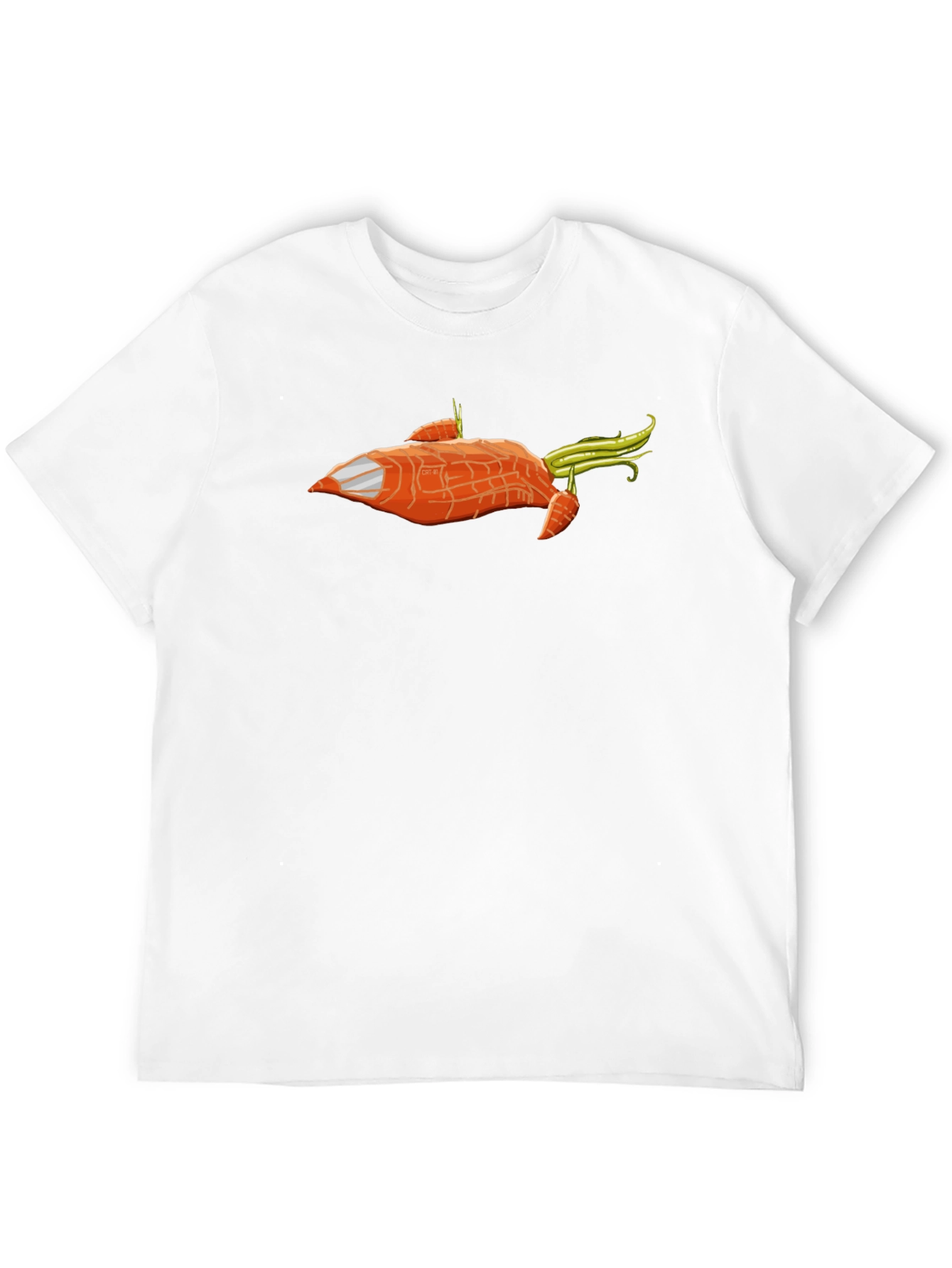 Carrot Spaceship T-Shirt - Funny Vegan Tee