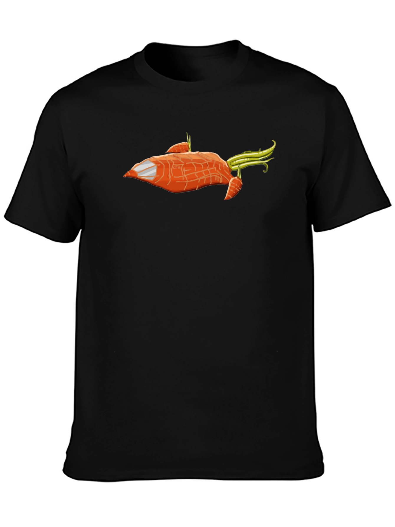 Carrot Spaceship T-Shirt - Funny Vegan Tee