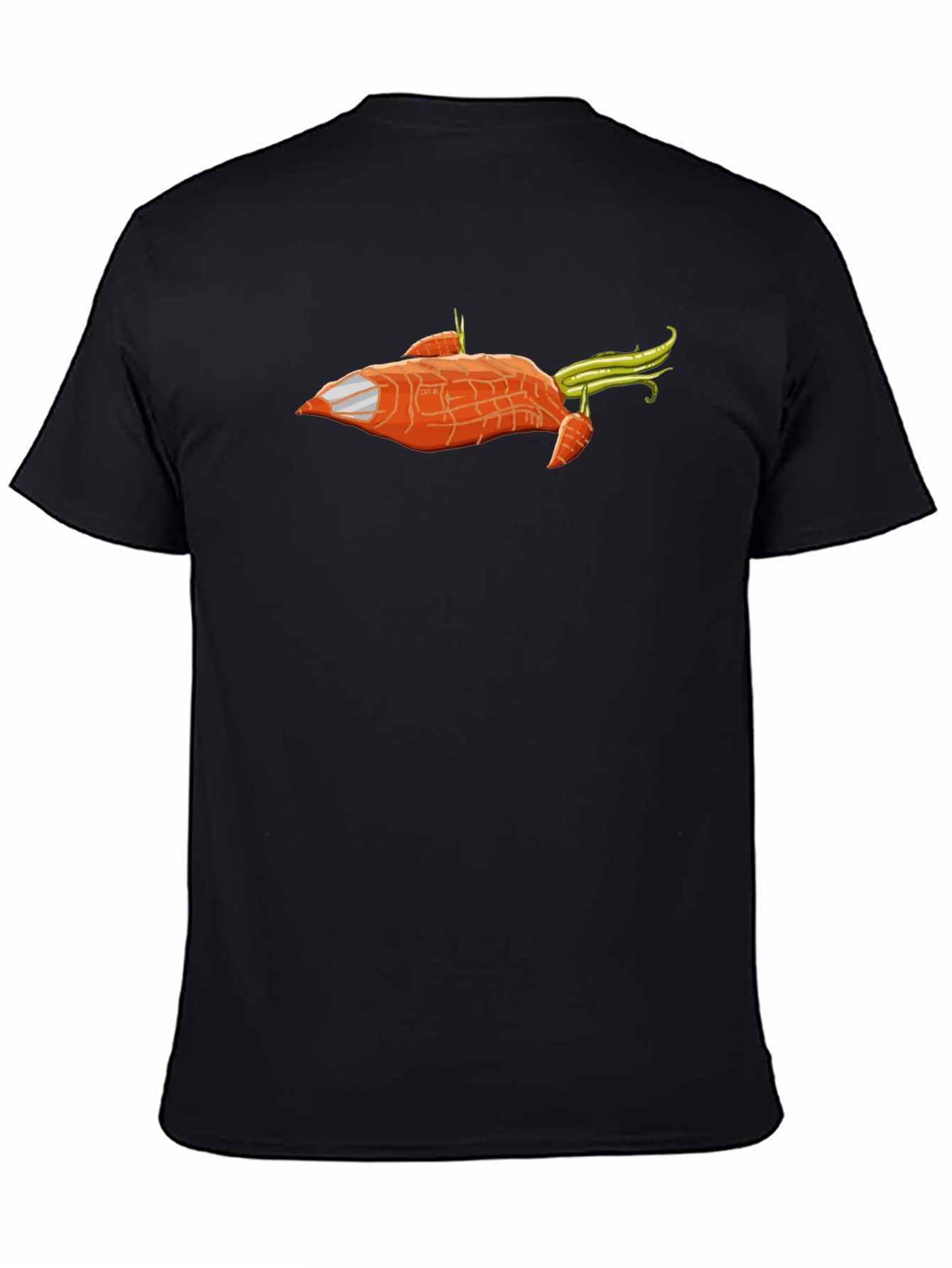 Carrot Spaceship T-Shirt - Funny Vegan Tee