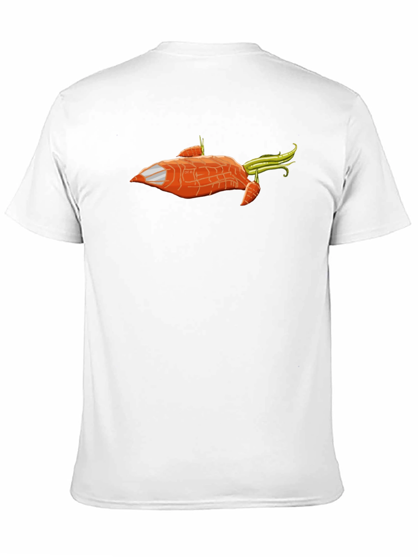 Carrot Spaceship T-Shirt - Funny Vegan Tee