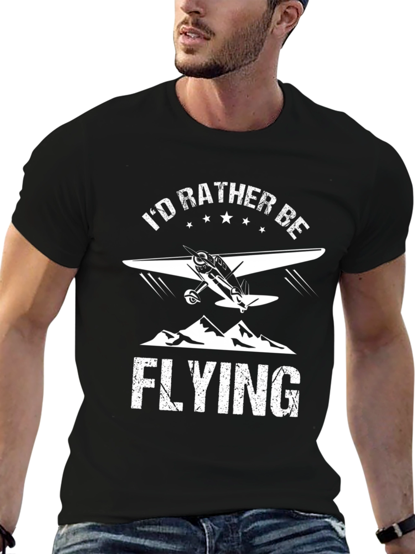Id Rather Be Flying Airplane T-Shirt