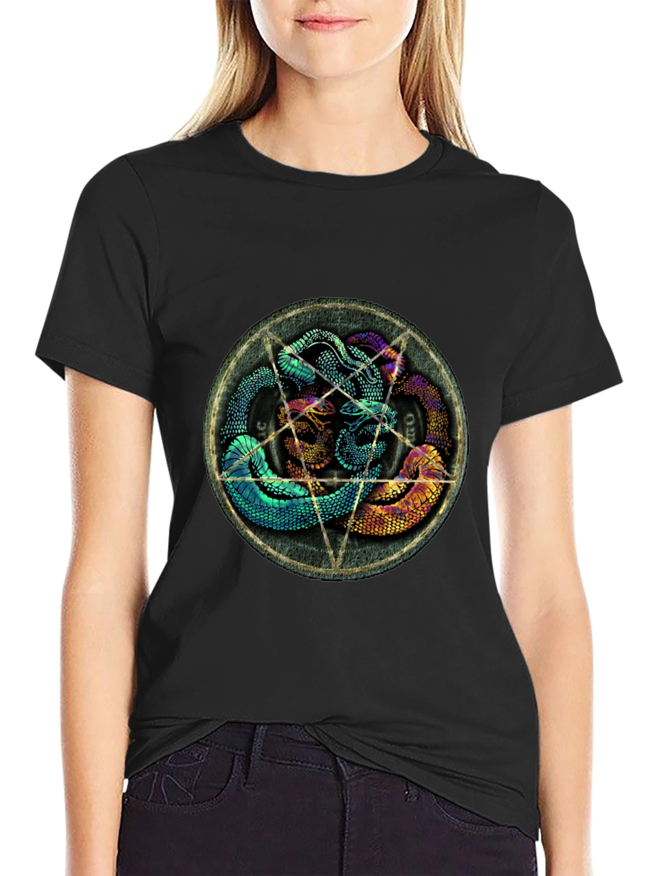 Serpent Circle T-Shirt - Mens Graphic Tee