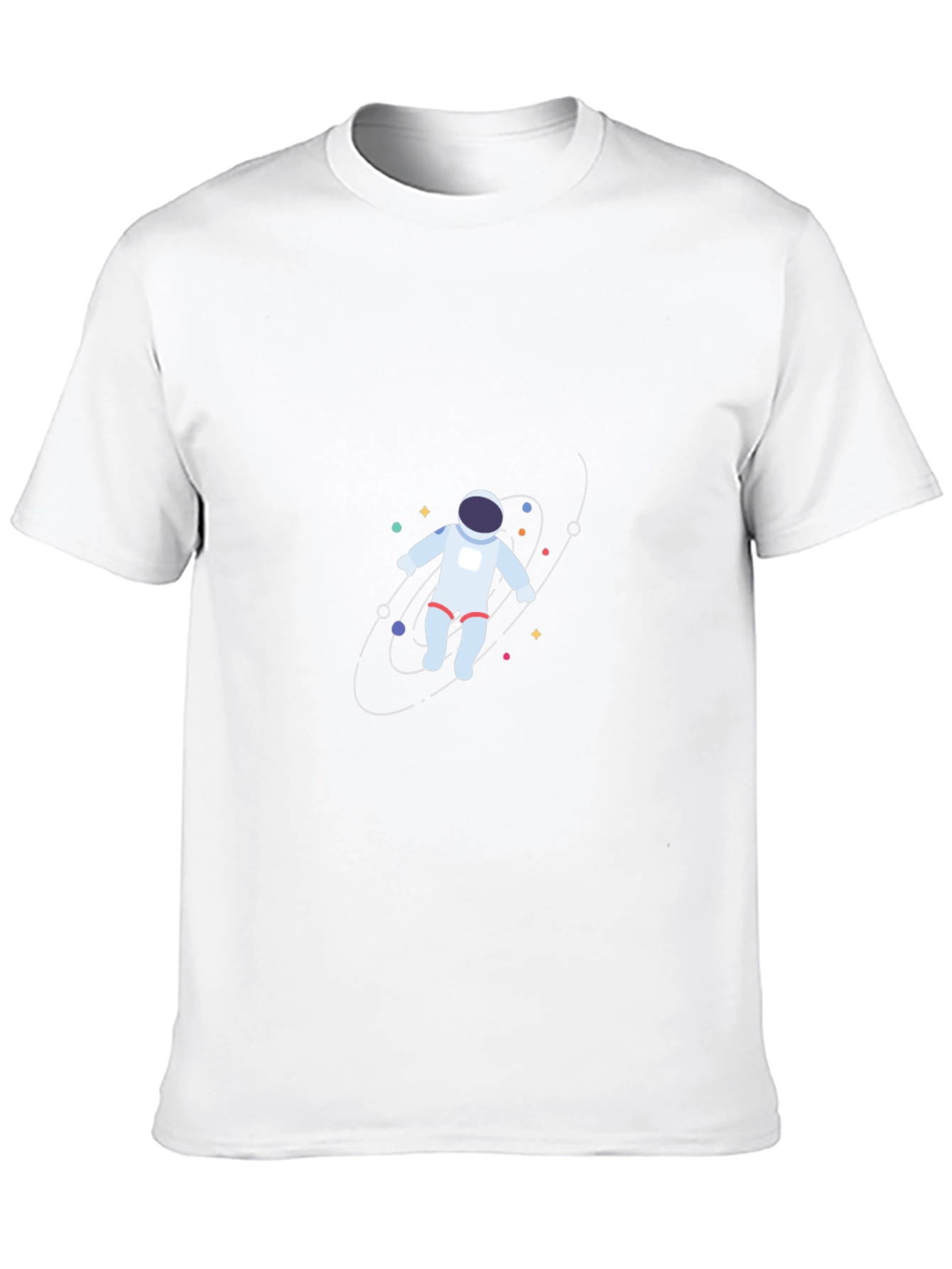 Astronaut in Space Black T-Shirt
