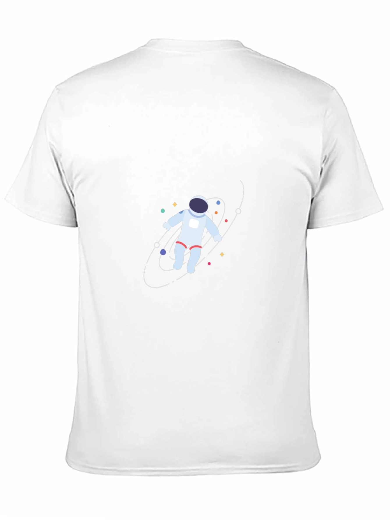 Astronaut in Space Black T-Shirt