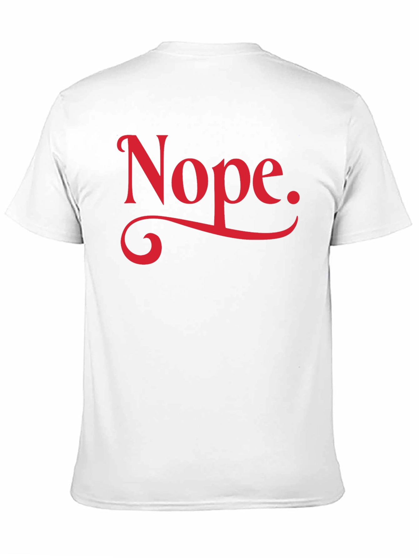 Nope Graphic Tee - Black Cotton Casual T-Shirt