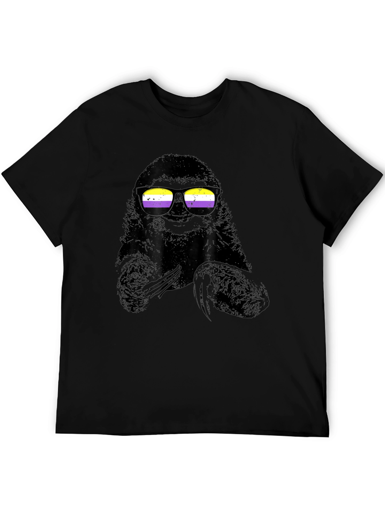 Sloth Nonbinary Pride T-Shirt