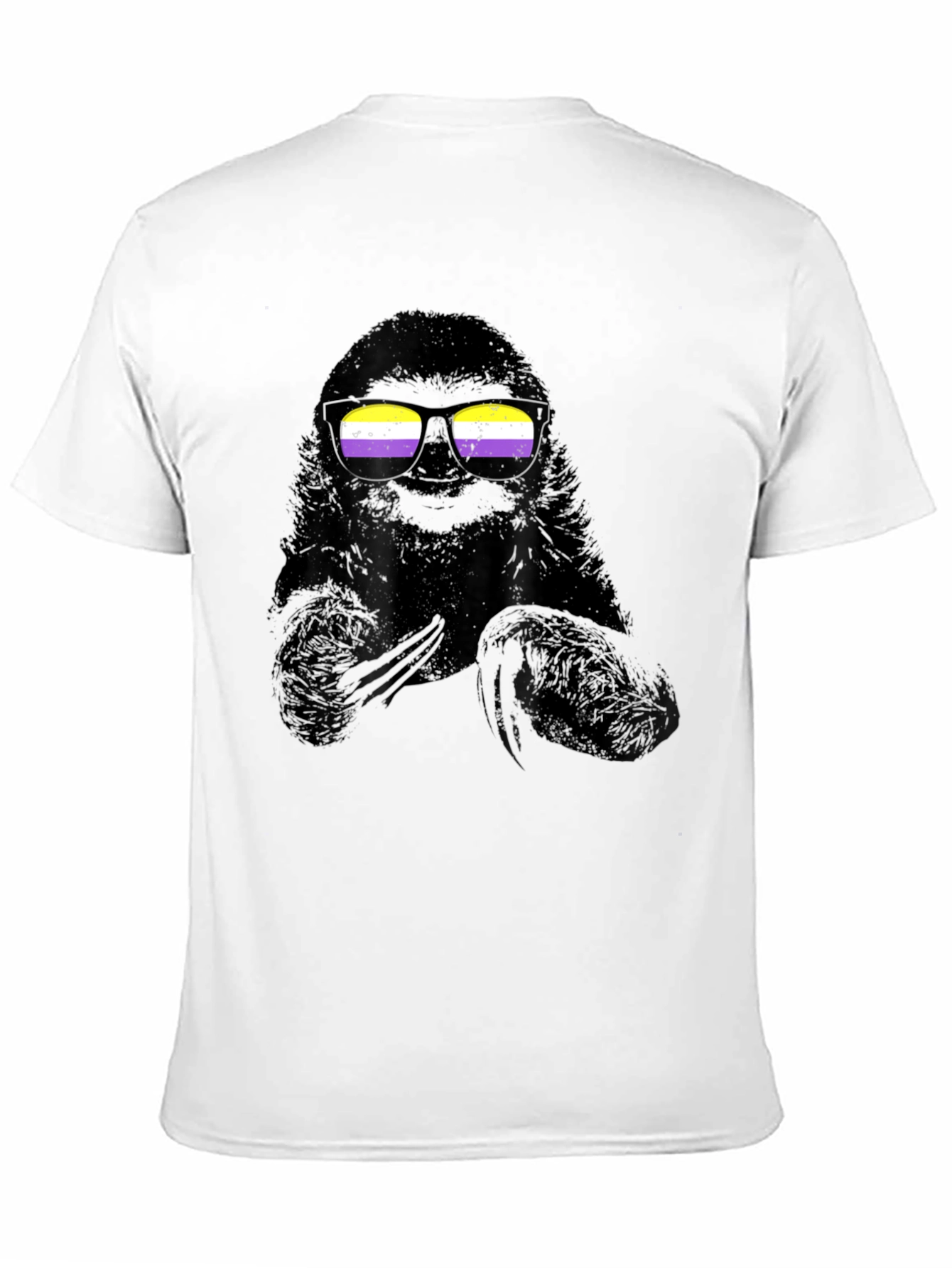 Sloth Nonbinary Pride T-Shirt