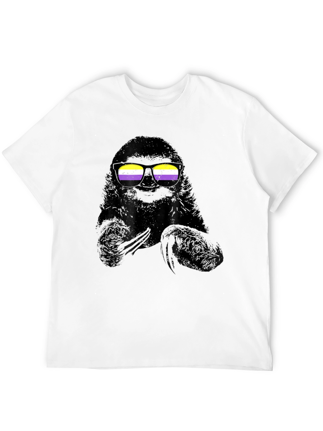 Sloth Nonbinary Pride T-Shirt