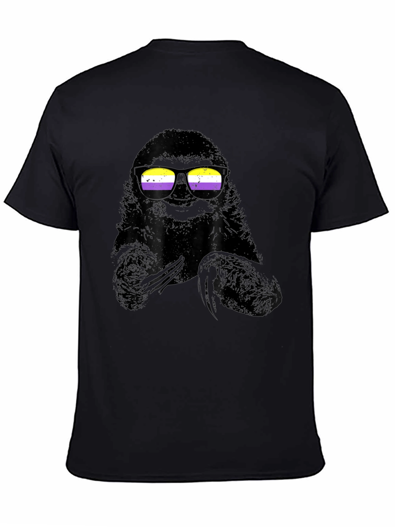 Sloth Nonbinary Pride T-Shirt