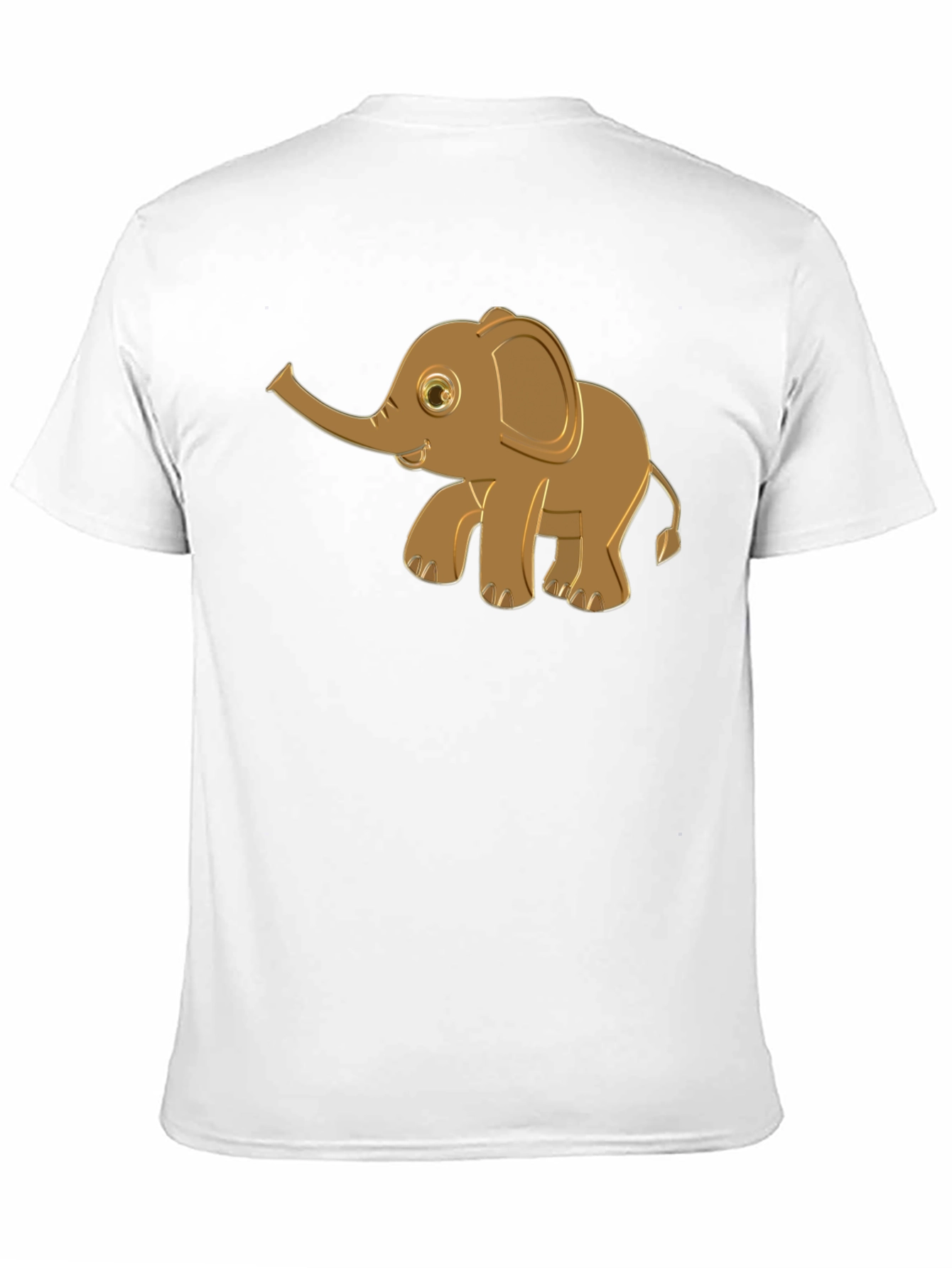 Cute Elephant Graphic Tee - Black