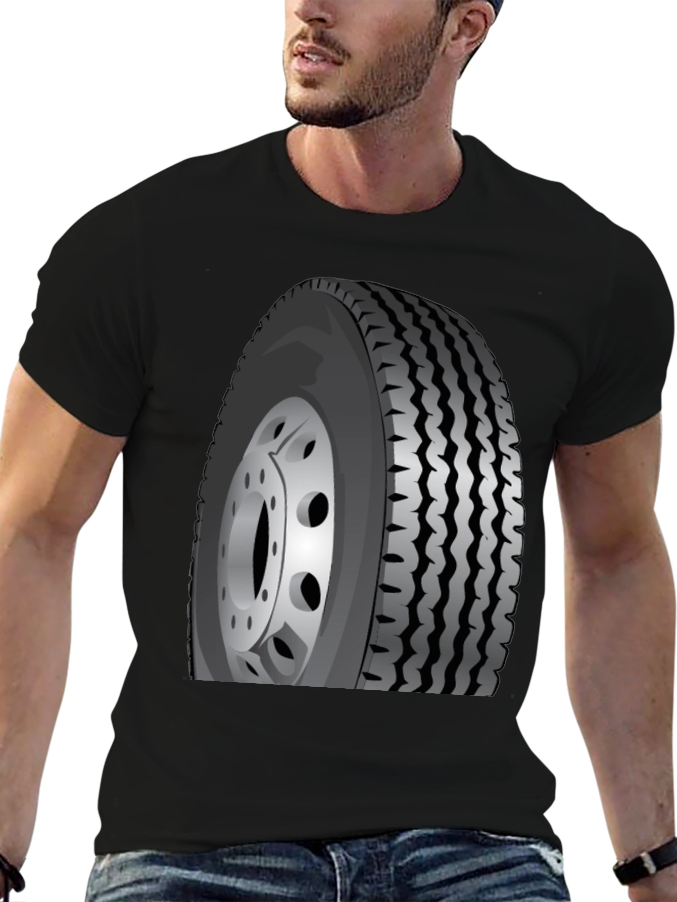 Truck Tire Graphic Tee - Bold & Stylish