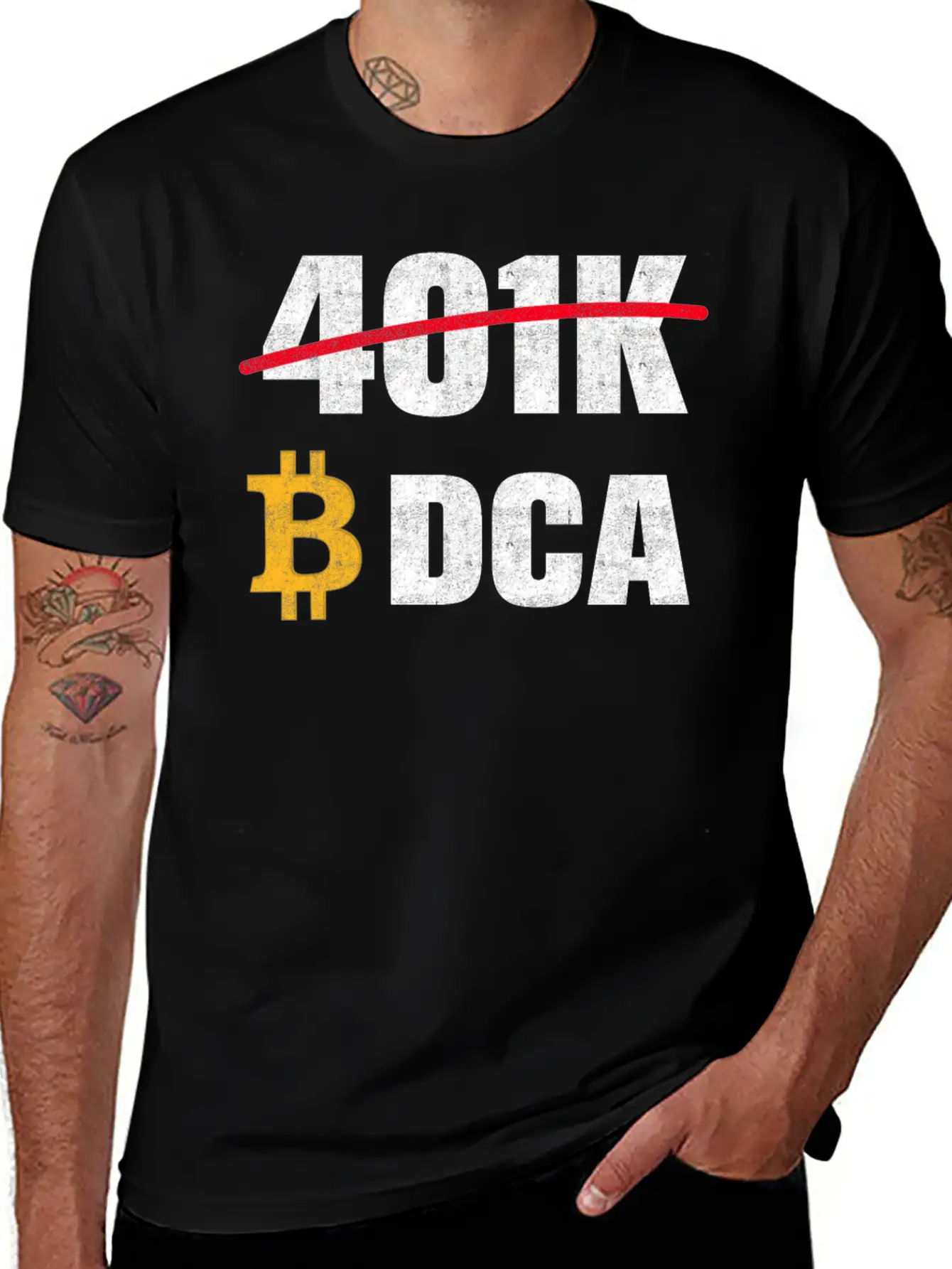 401 K Bitcoin Tshirt Unisex Short Sleeve Soft Cotton T-Shirt – Casual Everyday Wear