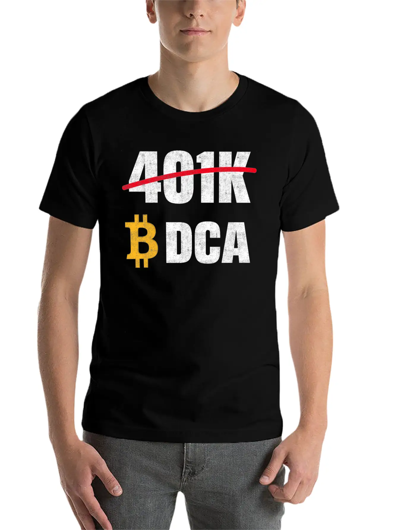 401 K Bitcoin Tshirt Unisex Short Sleeve Soft Cotton T-Shirt – Casual Everyday Wear
