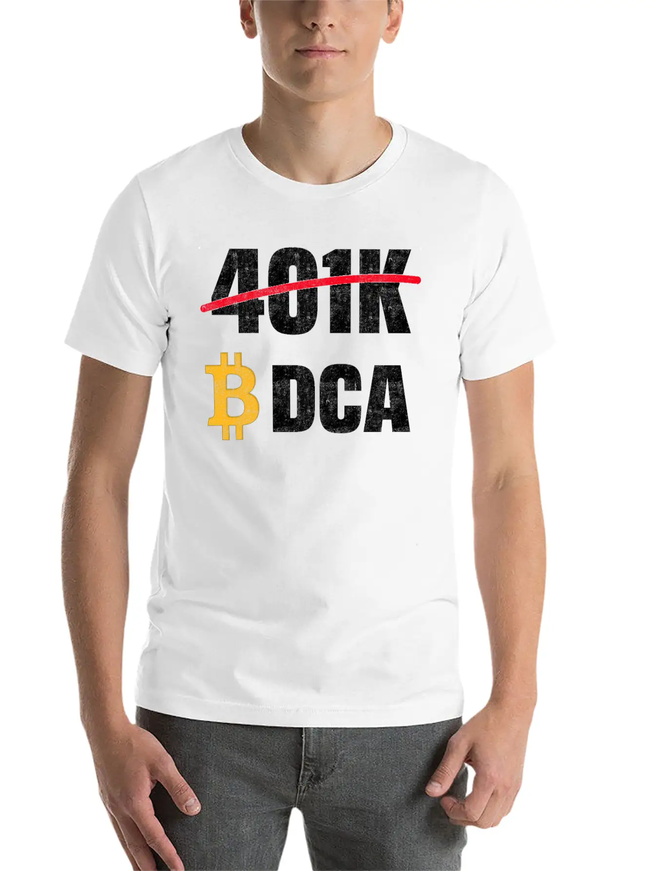 401 K Bitcoin Tshirt Unisex Short Sleeve Soft Cotton T-Shirt – Casual Everyday Wear