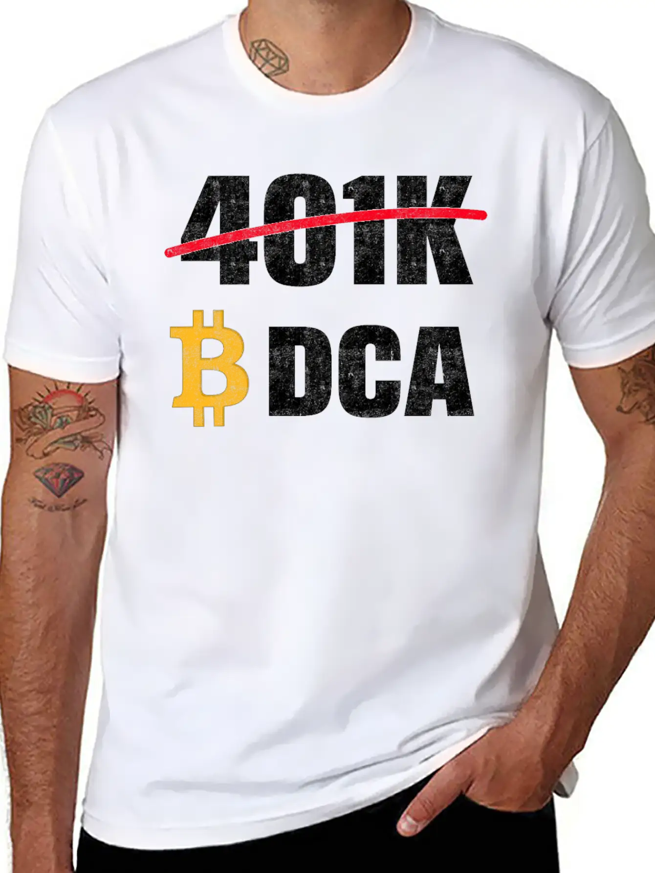 401 K Bitcoin Tshirt Unisex Short Sleeve Soft Cotton T-Shirt – Casual Everyday Wear