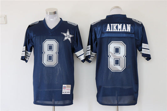 Men's Dallas Cowboys Troy Aikman Mitchell & Ness Navy Legacy Replica Jerseys