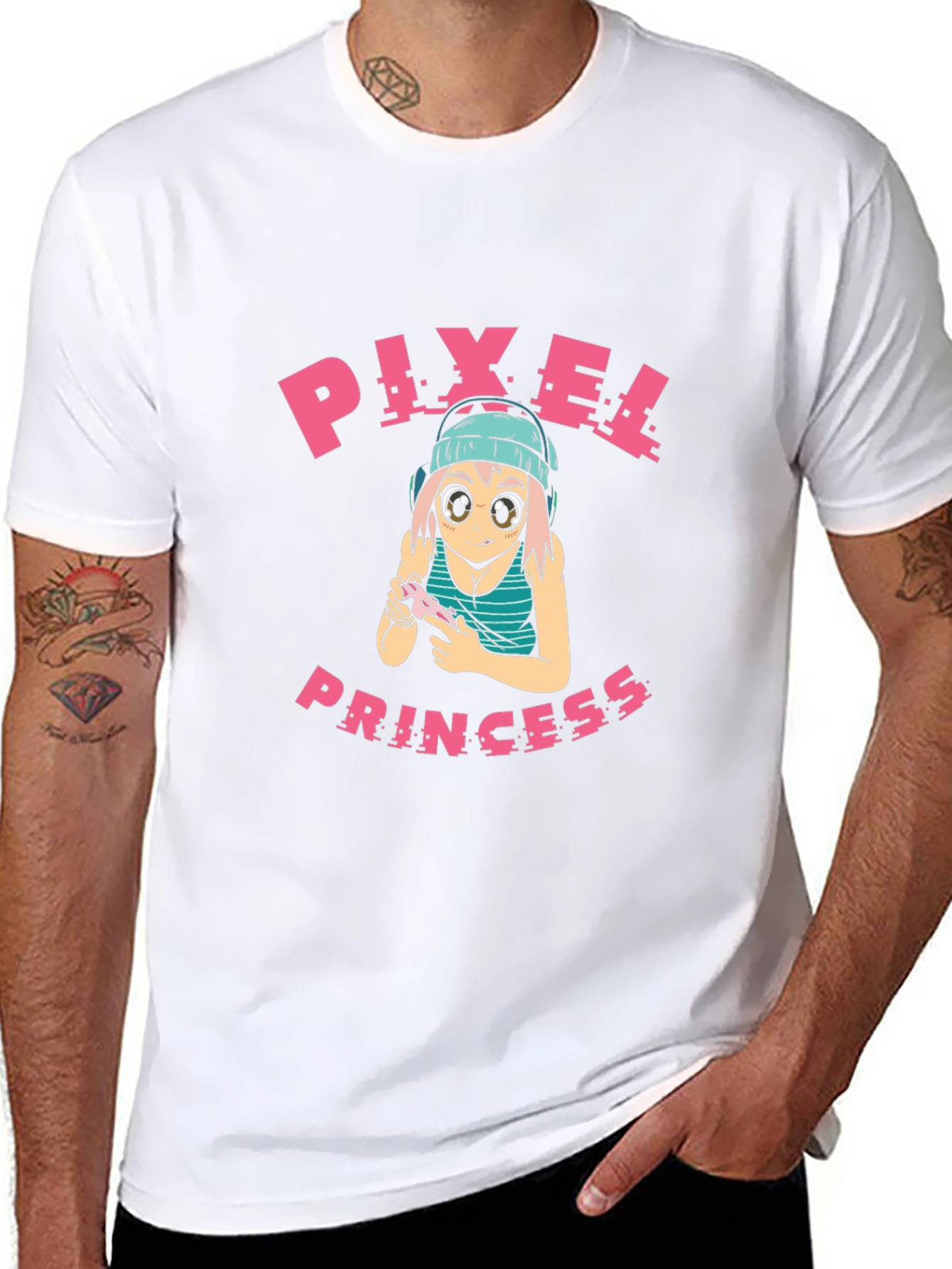 Pixel Princess Gaming T-Shirt - Black